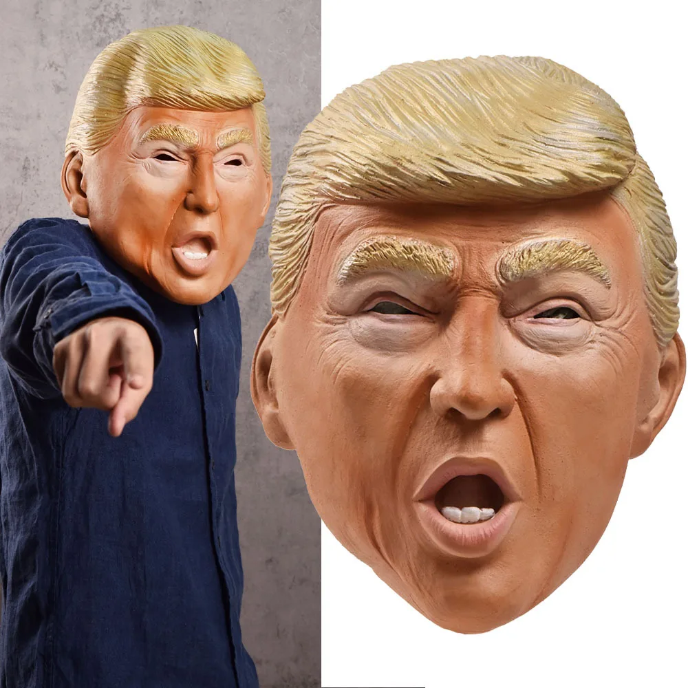 Mascarello маска Дональда Трампа рейва чистый костюм косплей латексные Реалистичные