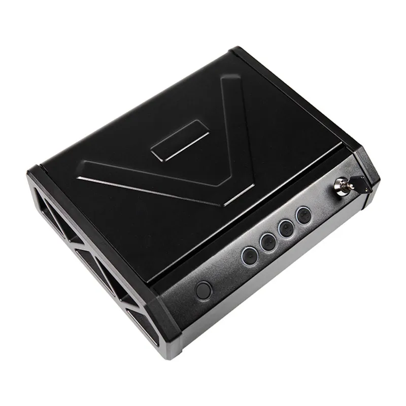 Маленький биометрический ручной пистолет огнестойкий настенный цифровой замок