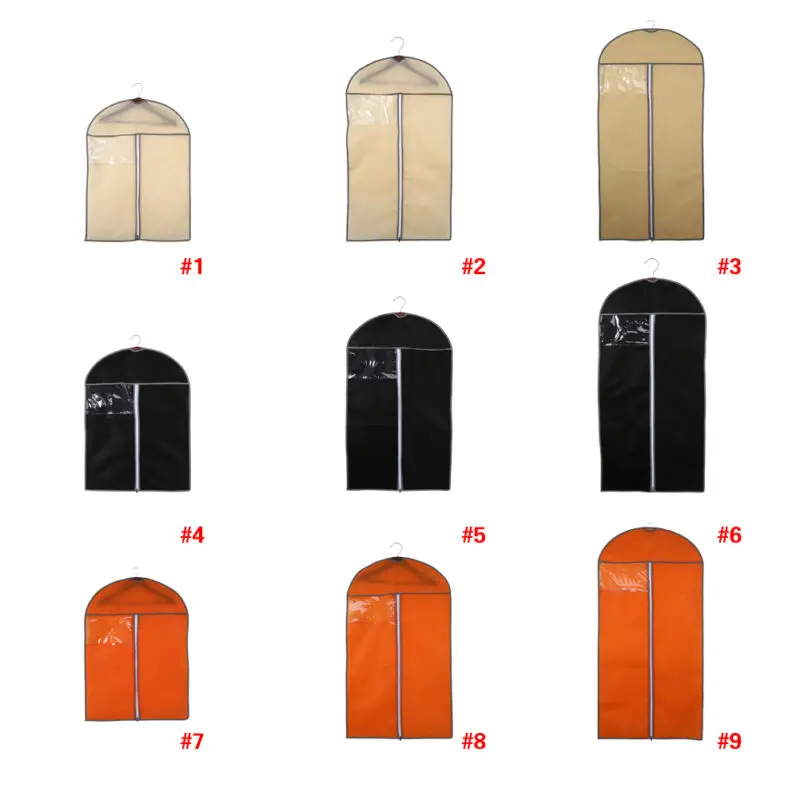 Бежевого и черного цветов Домашнее платье Одежда Костюм Обложка чехол пыле сумки