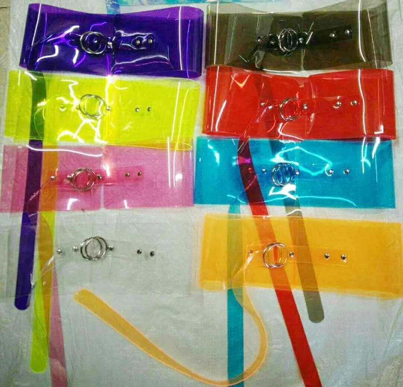 Новая индивидуальная прозрачная иллюзия широкая талия женская мода натуральный