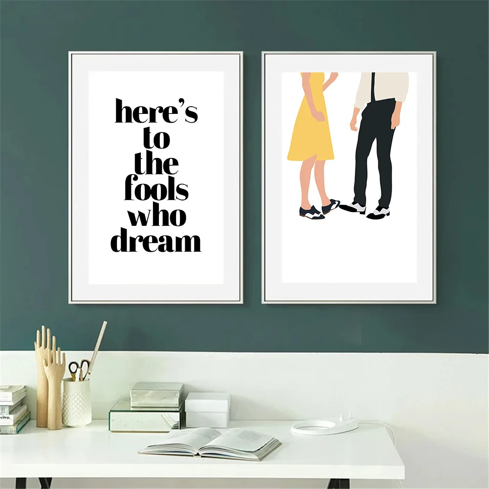 

Abstract Women Men Dancing Couple Poster Vintage Pulp Fiction People In Love Art Print Quotes Canvas Painting Nordic Home Decor