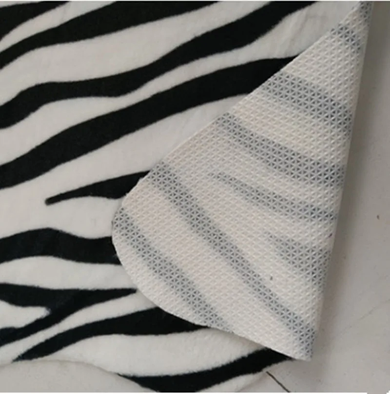 PV бархатные имитация шкуры животных ковер с рисунком Зебра 110*75 см для гостиной и
