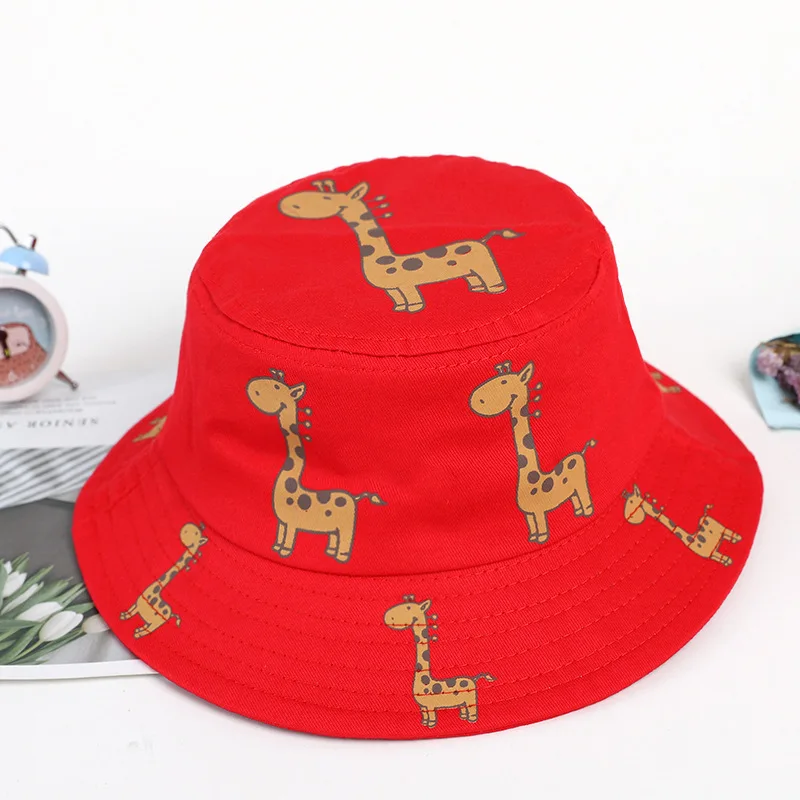 Летние солнцезащитные шапки детская шапка с жирафом Шапка-бини Панама