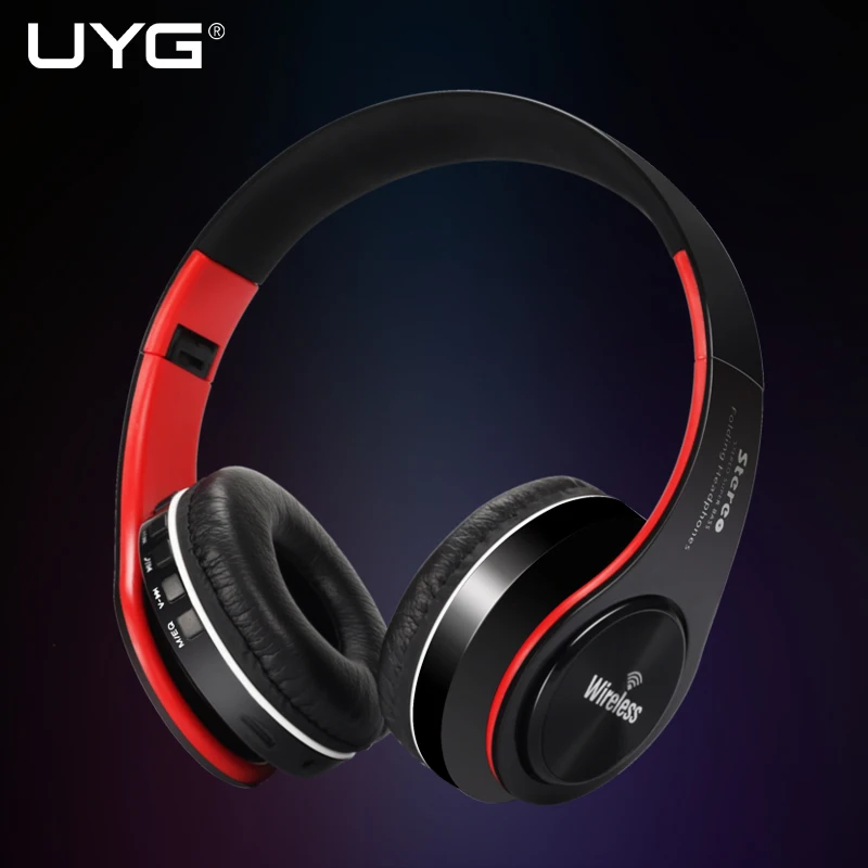 Наушники UYG bluetooth Беспроводная стереогарнитура с микрофоном поддержка aux 3 5 TF карт