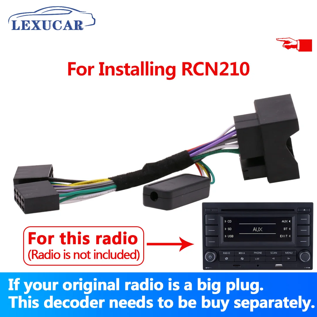 

Car Radio RCN210 Convert Plug Decoder Solve Bluetooth-compatible Multifunction Steering Wheel Button Control Canbus gateway