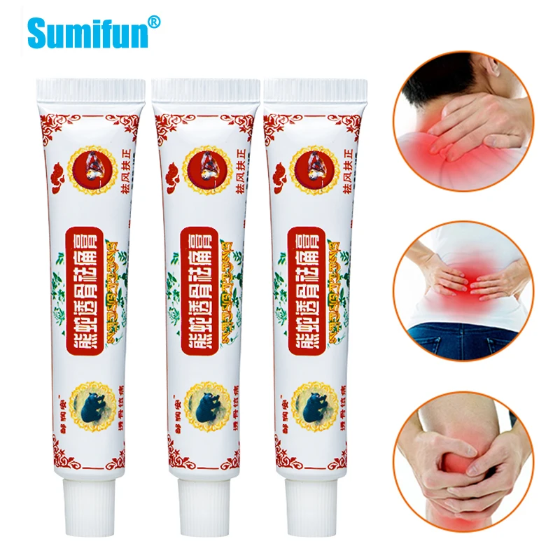 

3pcs Analgesic Balm Arthritis Pain Relief Ointment For Muscle Rub Back Neck Knee Pain Medical Plaster Rheumatoid Analgesic Cream