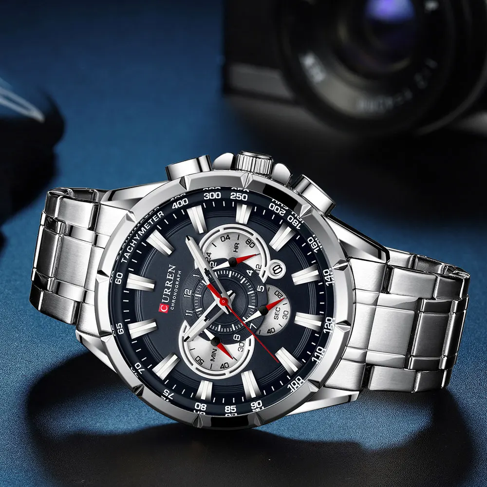 Watches Men CURREN 8363 Brand Men Sport Watches Men's Quartz Clock Man Casual Military Waterproof Wrist Watch relogio masculino