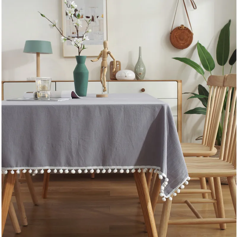 11 размеров пыле скатерть с шерстяной подкладкой Декором в виде шариков Цвет ТВ