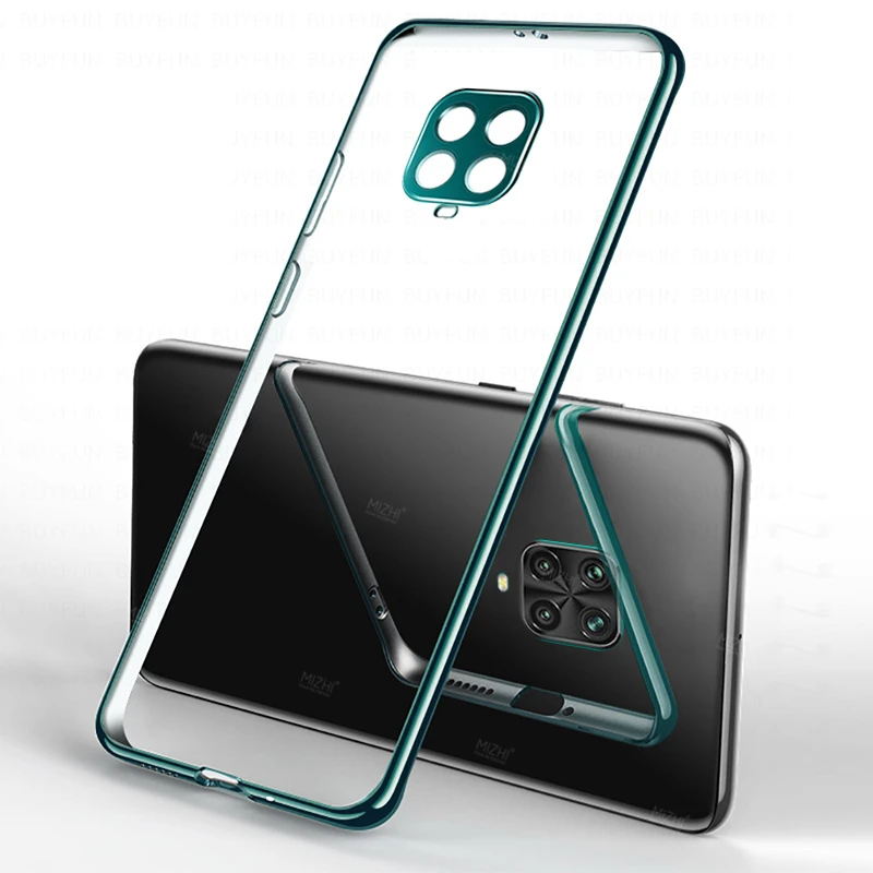 

For Xiaomi Redmi Note 9s 9 Pro Max 9 S 9pro Note9 Pro 4G 5G Protection Camera Silicone Phone Cover Plating Transparent Case