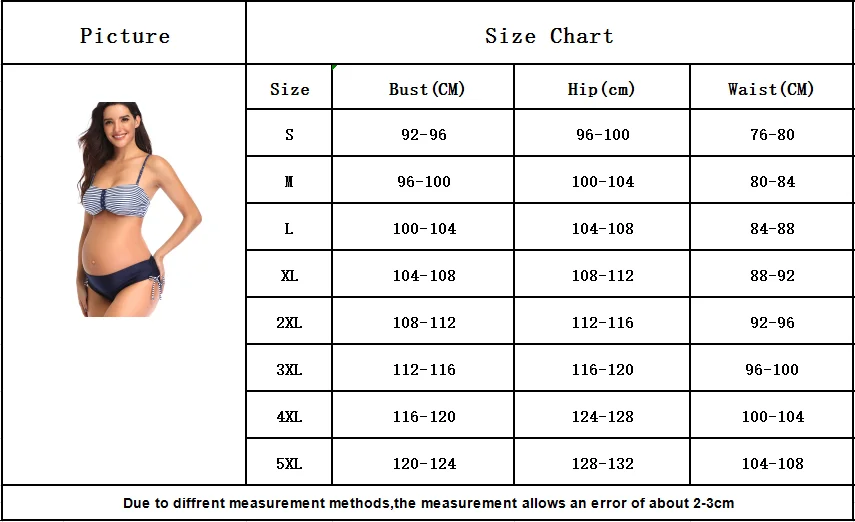 

Maternity Swimwear Women Striped Print Bikinis Set Summer Beachwear for Pregnant Suit Women's Pregnancy plus size swimwear S-5XL