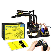Keyestudio 4DOF Robot Arm Kit  Acrylic PS2 Mechanical Claw  Toys for Arduino Robot Arm Kit DIY Robot STEM Programming