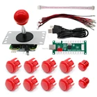 DIY аркадный USB кодировщик Zero плата с временной задержкой SANWA Джойстик Hanlde + аркадные кнопки для ПК MAME Raspberry Pi всех Windows