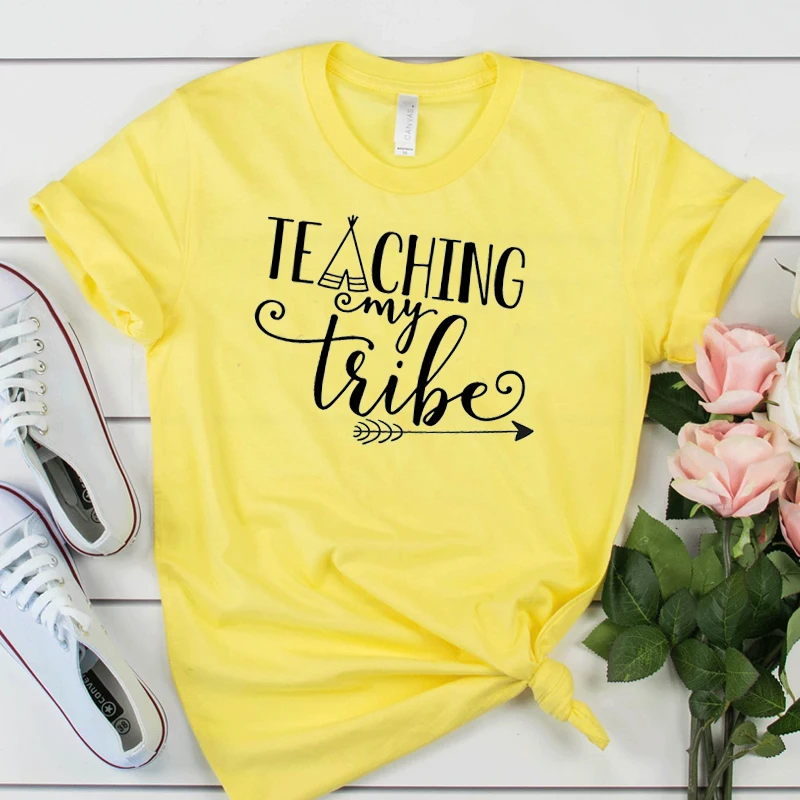 Teaching My Tribe Женская забавная Футболка Повседневная футболка для девочек
