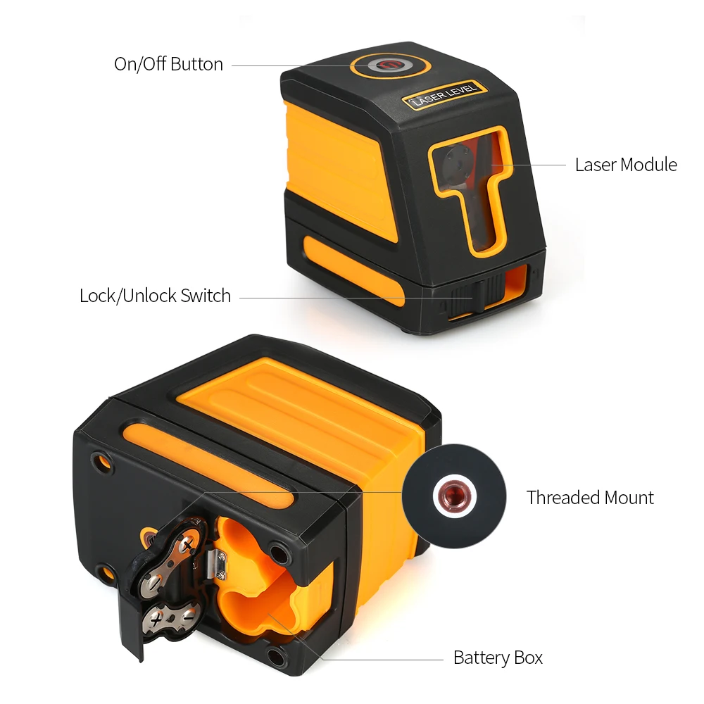 Портативный 3D лазерный уровень 360 нивелир измеритель расстояния для