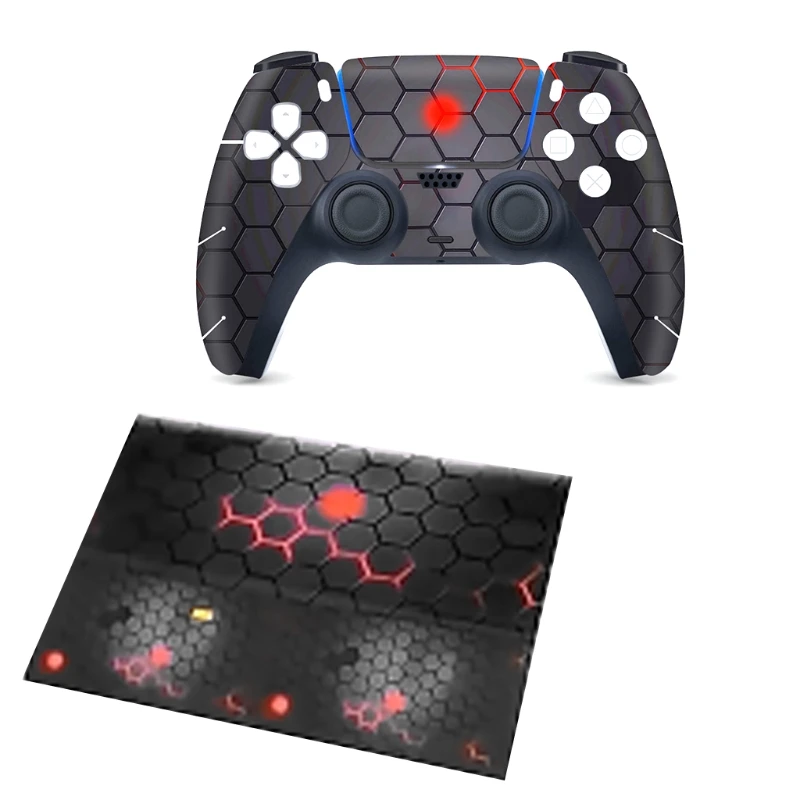 Для PS5 контроллер с камуфляжным принтом из винила и кожи Стикеры кожного покрова
