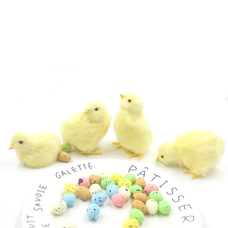 Милая имитация плюшевого цыпленка яйцо Пасхальная курица реалистичный олень