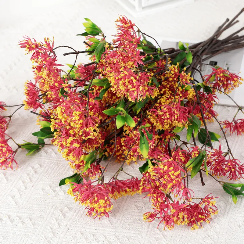 Имитация цветка снег ветка вишни украшения дома шелк + пластиковые цветочные