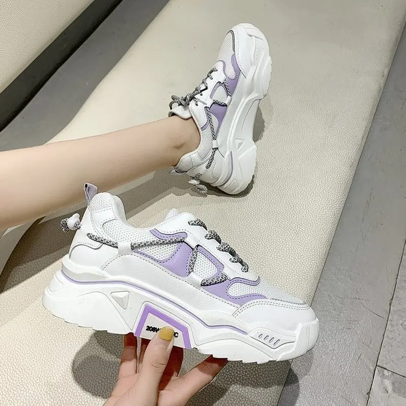 Женская спортивная обувь женская повседневные Прошитые Белые туфли низкие