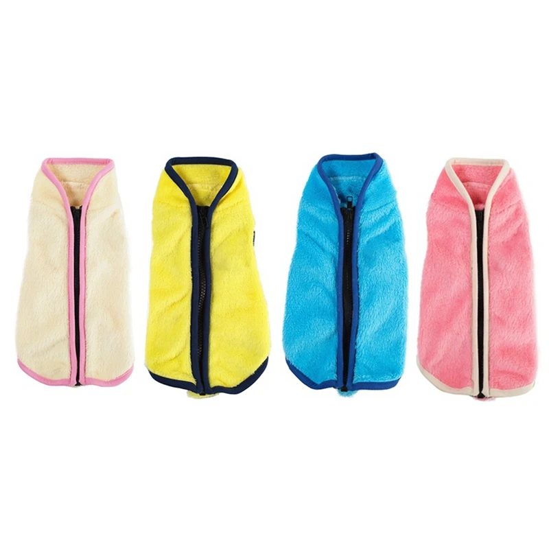 2020 Одежда для собак флисовый жилет с высоким воротником пальто на молнии теплая