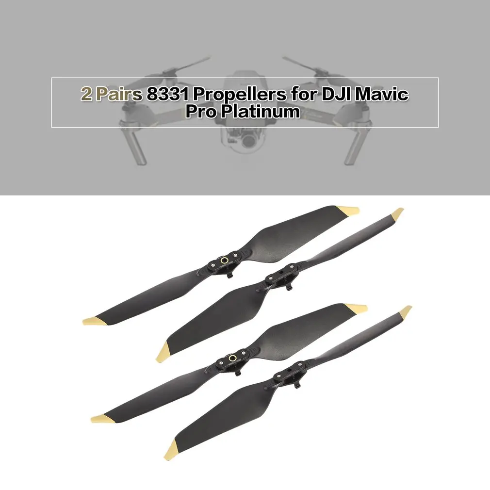 2 пары 8331 Низкошумный быстросъемный Пропеллер для DJI Mavic Pro Platinum Drone RC аксессуары