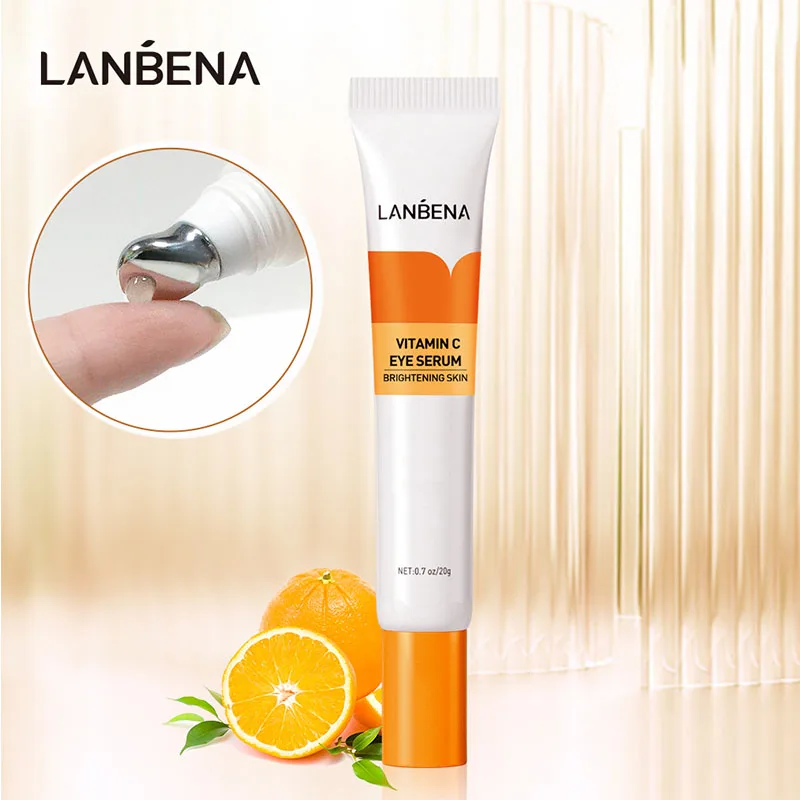 

LANBENA с витамином C эссенция для глаз, устраняет темные круги, отбеливающая маска для глаз против Сыворотки анти-старения улучшает крем для уд...