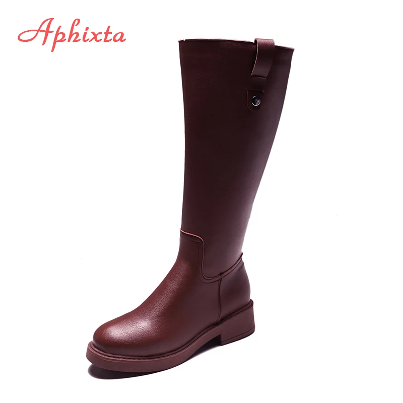 Aphixta/высокие сапоги; женские сапоги до бедра на молнии; женские непромокаемые сапоги; уличная резиновая водонепроницаемая обувь для женщин; зимние сапоги; женские ботинки - Цвет: White