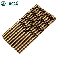 laoa 5 pieces of cobalt cobalt steel including stainless steel twist drill special stainless steel hrc65 for metal drilling