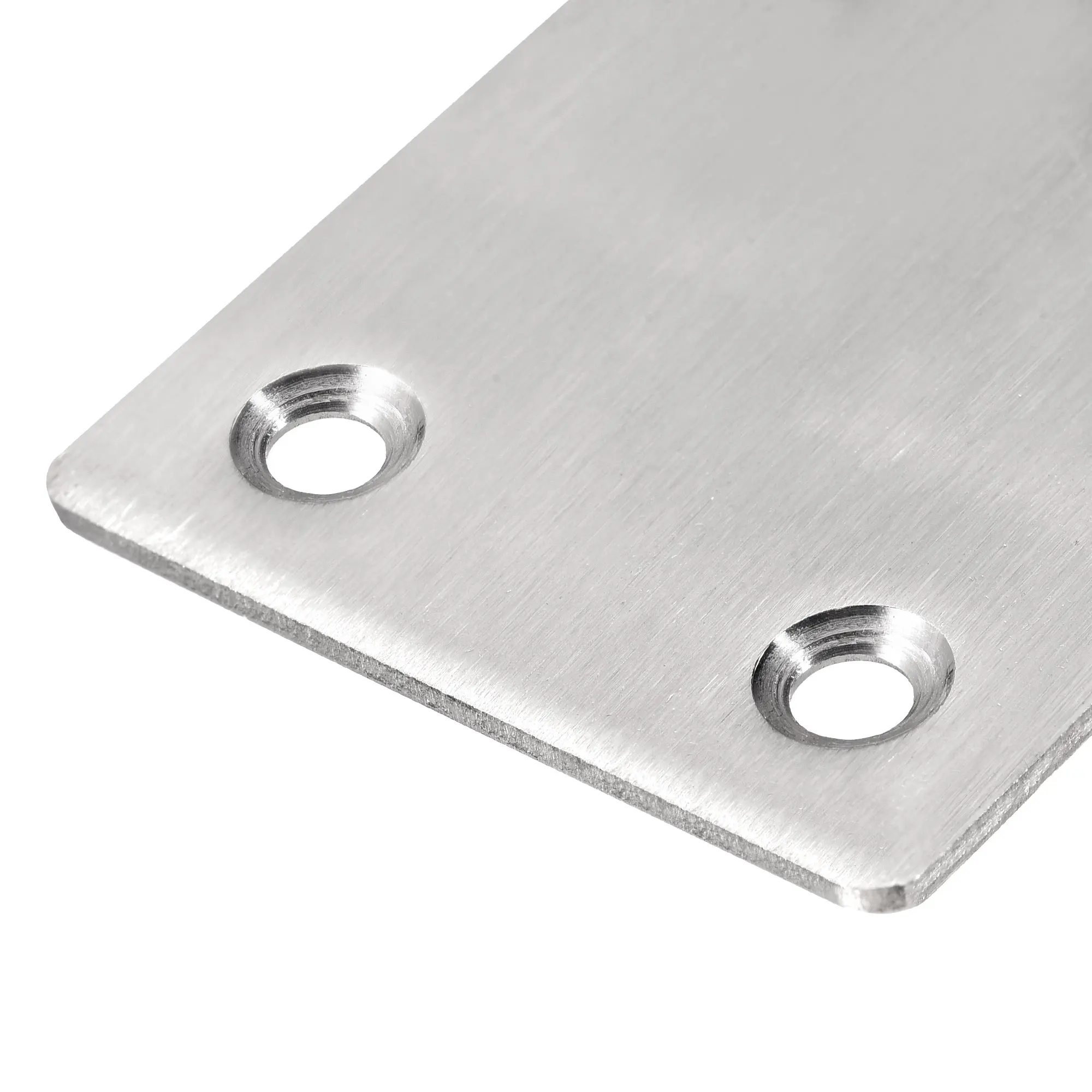 

Uxcell Flat Straight Brace Repair Plate, 60 x 50 x 2mm Stainless Steel Fixing Mending Bracket Connector Silver 10 Pcs
