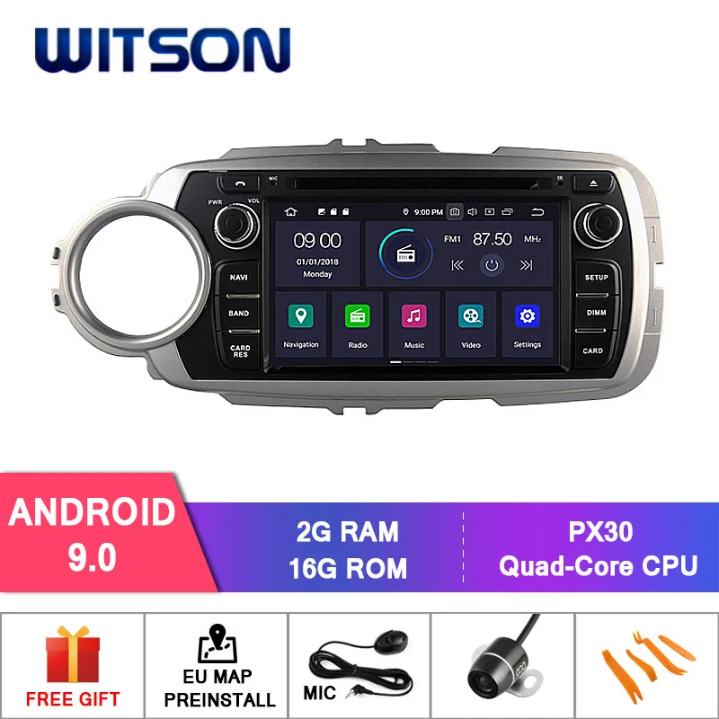 PX30 Android 9.0 WITSON Android 9,0 ips HD экран для TOYOTA YARIS 2012 gps автомобильный DVD радио 4 Гб ram+ 64 Гб FLASH 8 Octa Core+ DVR/wifi+ DSP+ DAB+ OBD - Цвет: PX30 Android 9.0