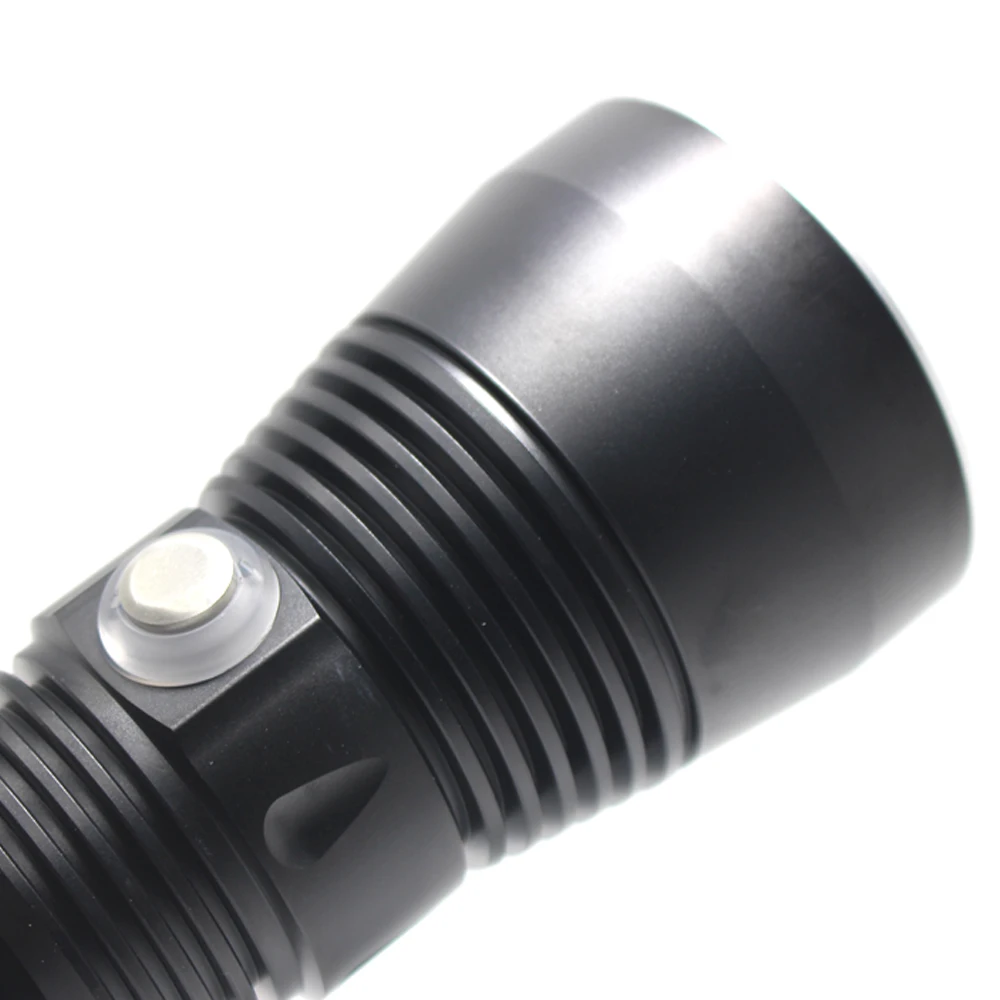 Barato Linterna De Buceo LED Potente 3 X XHP70.2 DE ALTO Lúmenes, Linterna De Buceo Subacuático, Luces Sumergibles Tácticas Impermeables De 100M