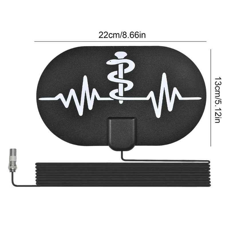 

H7JA High Definition TV Antennas Amplifier Easy Installation Stick on the Wall Stick in the Window Behind TV Lay on the Table