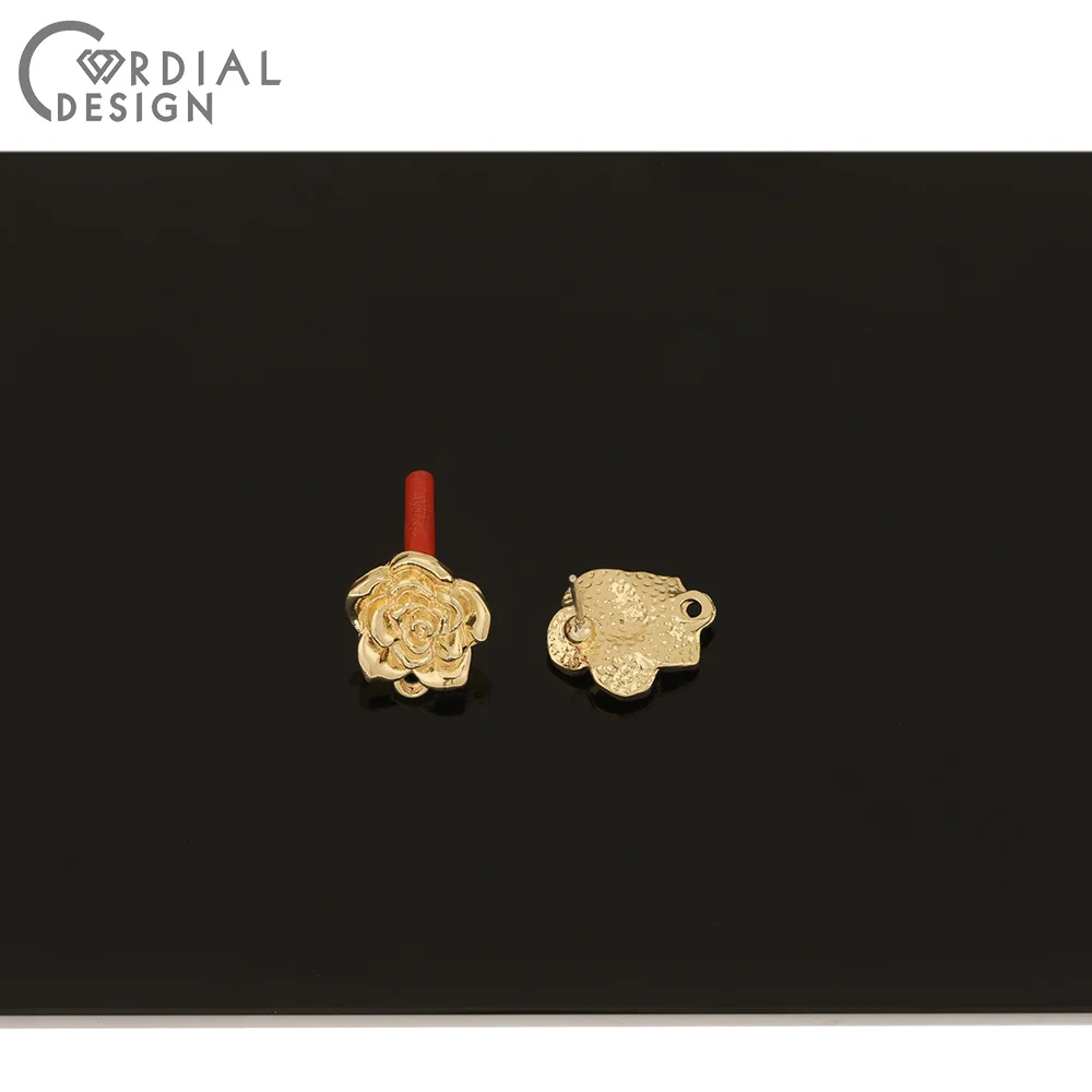 

Cordial Design 100Pcs 13*15MM Jewelry Accessories/Earrings Stud/DIY Making/Flower Shape/Hand Made/Jewelry Findings & Components