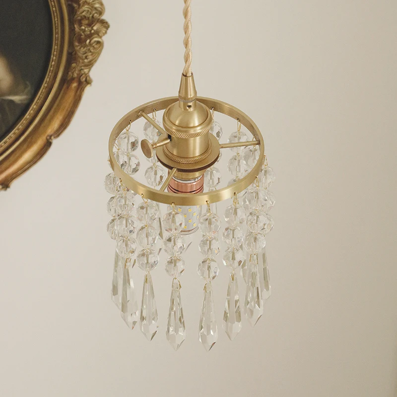 Полностью медная односторонняя люстра французская Роскошная современная