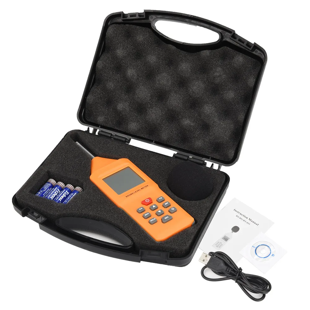 31 5 Гц ~ 8 кГц децибел измеритель уровня звука портативный 40 130дб SPL шума Тестер с