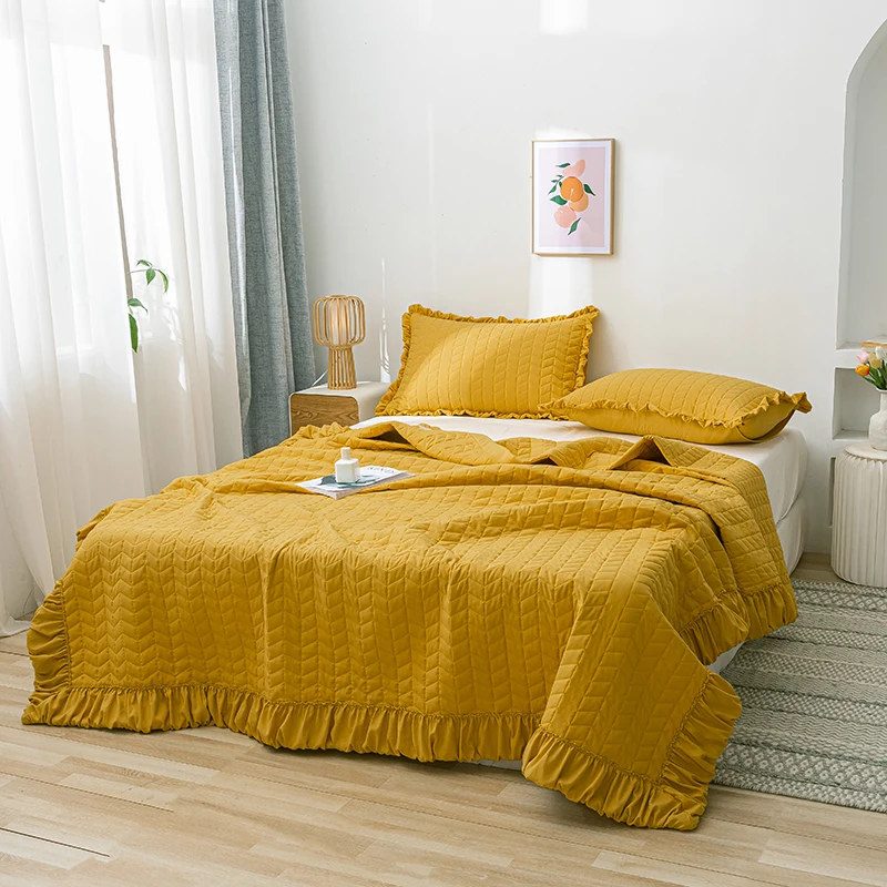 1/3 шт. синий летний костюм розового цвета с Стёганое одеяло однотонные белые