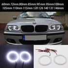 60 мм 72 мм 80 мм 85 мм 90 мм 95 мм 126 мм 140 мм 131 мм 146 мм 158 мм для BMW E46 E36 E38 E39 E90 комплект белых хлопковых круглых световых ангельских глаз