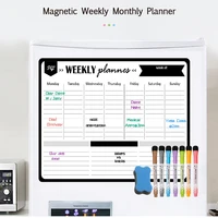 magnetic weekly monthly planner calendar drawing messages sup whiteboard fridge magnet wall sticker board for notes blackboard