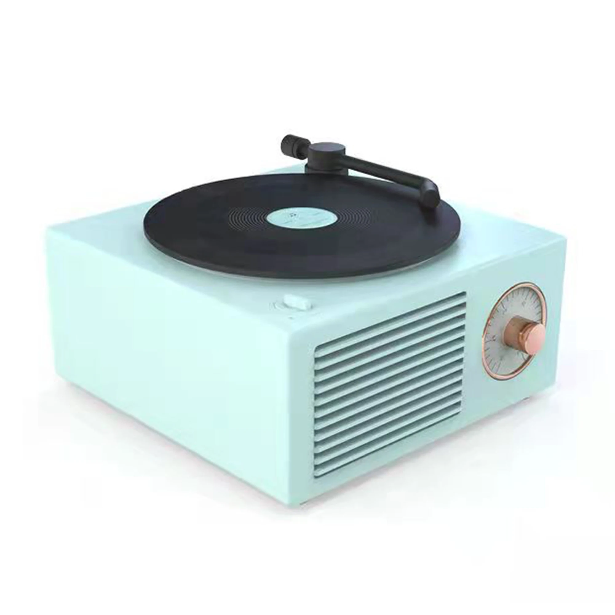 

CreativeTurntable Speaker USB Bluetooth V5.0 Vinyl Record Player Stereo Vintage Portable Speaker