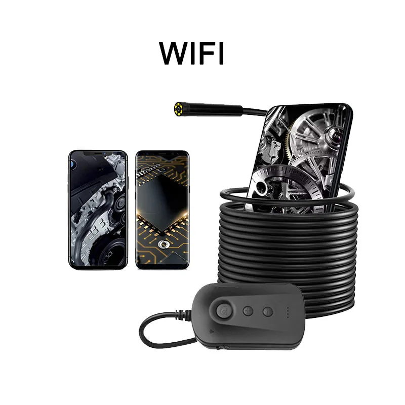 

Эндоскоп мобильный телефон беспроводной Wi-Fi Лупа микроскоп HD камера Лупа промышленный трубопровод Обнаружение двигателя автомобиля ремон...