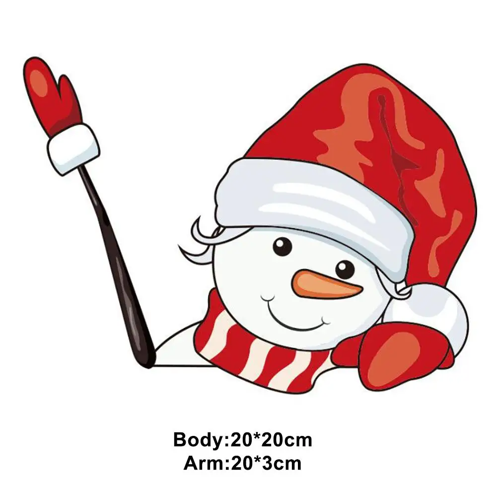 

Car Decals Sticker Car Rear Windscreen Waving Arm Wiper Stickers Car Styling for Christmas Santa Claus Snowman Auto Decorations