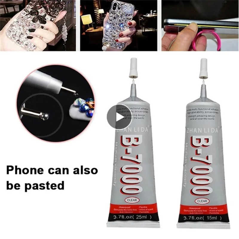 

Upgrade Multi-function Strong Adhesive Diy Super B7000 Shell Rhinestone Waterproof Super Glue Adhesive Telephone Glass Repair