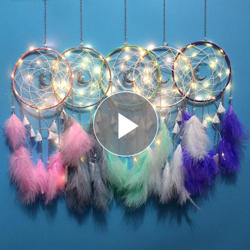 Орнамент в стиле Ловец снов Арт-подвесные украшения перо-шарик ветра сыпучий