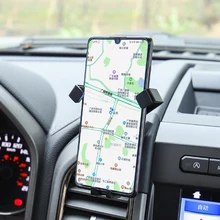 Car Products Fit for Ford F150 F-150 2015-2019 Gravity Phone Holder Air Vent Mount Metal Mobile Stand GPS Support Interior Parts