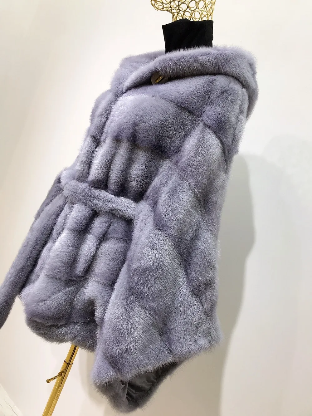 Новое поступление шуба из настоящей норки с капюшоном X-Long Pelt шуба из натурального меха для женщин из натуральной норки шуба зимняя теплая MKW-142