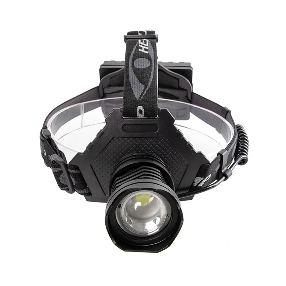 

Перезаряжаемый светодиодный налобный фонарь, 5 режимов, регулируемый налобный фонарь из алюминиевого сплава для пеших прогулок, кемпинга, н...