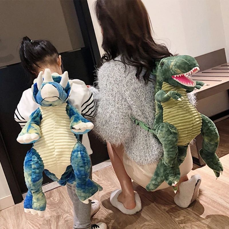 Креативные детские рюкзаки с 3D динозавром, детская дорожная школьная сумка с животными из мультфильмов для мальчиков и девочек, подарки на ...