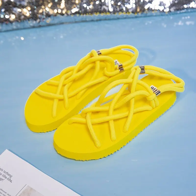 

Women's Sandals Summer New Style Solid Color Open Toe Set Foot Flat Casual Shoes Comfortable Light Walking Shoes Women's Shoes