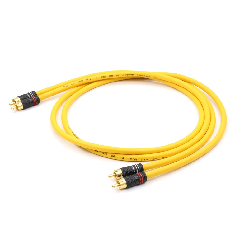 Кабель удлинитель VDH MC D102 MK III гибридный RCA кабель с позолоченным штекером Hi Fi