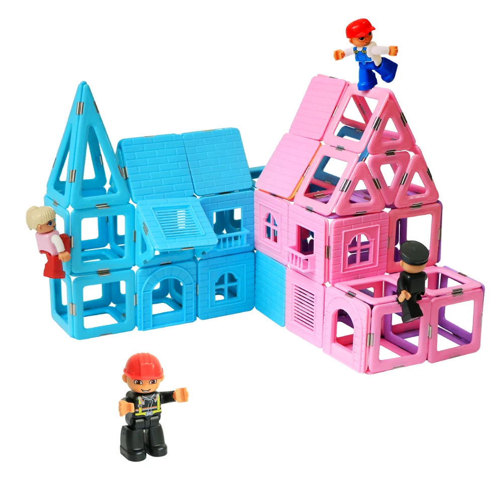 Магнитные военные фигурки 4 шт./компл. игрушечные люди магнитные детали для