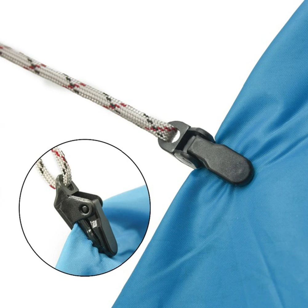 

10PCS Tent Pull Point Crocodile Clip Canopy Fixed Toothed Chuck Camping Fishing Outdoor Activities Accessory Strong Tool Part